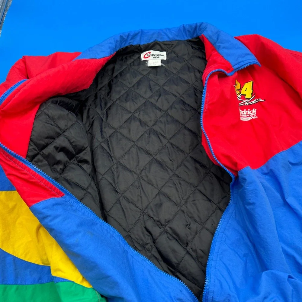 Jeff Gordon 24 Hendrick Motorsports Nascar Jacket Men's‎ Red Blue Yellow Green
